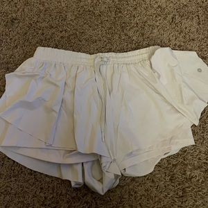 White Running Shorts